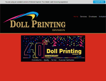 Tablet Screenshot of dollprinting.com